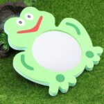 Kids Toys Toys Cartoon Bath Mirror Toy, EVA Bathing Plaything Frog- shape Bath Toy Lovely Bath Toy Mirror Children Frog Shower Playthings 2Pcs Travel Toddler Toys Baby Bath Tub - Image 6