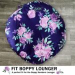 Dinosaur Lounger Cover, Lounger Cover Blue, Lounger Cover Boy, Breathable & Reusable Lounger Removable Slipcover for Newborn, Snugly Fit Baby Infant Lounger (Purple Flower) - Image 4