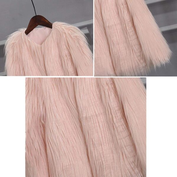 Kids Toddler Girls Long Sleeve Furry Coat Faux 𝐅𝐮𝐫 Coat Jacket Winter Thick Warm Fleece Coat Fashion Cool Outwear for Girls - Image 5