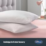 Silentnight Hotel Collection Pillows 2 Pack - Luxury Hotel Quality Pillows Soft Medium Support for Back and Side Sleepers Comfy Supportive - Hypoallergenic and Machine Washable - Pack of 2 - Image 2