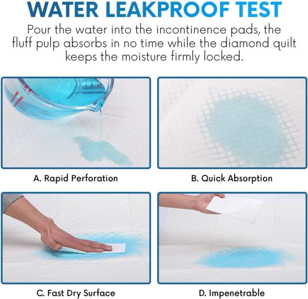 TBM 50 Disposable Incontinence Bed Pads 60 x 90 | Absorbent Underpad, Bed Mats, Incontinence Pads, Incontinence Sheets, Bed Pads, Incontinence Bed Sheets - Image 9