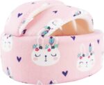 Xeano Baby Helmet, Infant Protective Hat Toddler Protector Cap Walking Harness Cotton Adjustable Soft Baby Safety Helmet for Crawling and Walking (Pink Rabbit) - Image 4