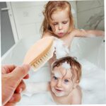 SHOWERORO Children's Baby Wooden Hair Brush Set Toddler Wool Brush Comb for Gentle Scalping and Hair Care - Image 4