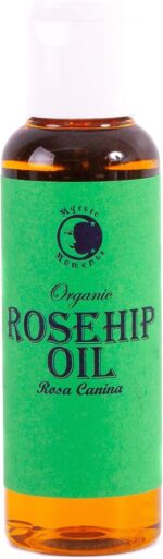 Mystic Moments | Organic Rosehip Carrier Oil 125ml - Pure & Natural Oil Perfect For Hair, Face, Nails, Aromatherapy, Massage and Oil Dilution Vegan GMO Free