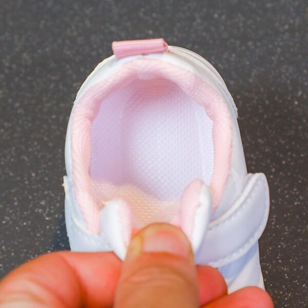 Infant Non Slip Sneakers Baby Boy Girl Toddler Breathable Lightweight Non-Slip Soft Sole First Walking Shoes White Athletic Shoes for Toddlers Kids Outdoor Shoes Toddler - Image 5