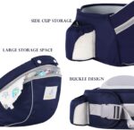 Treer Baby Carrier with Hip Seat for Newborn to Toddler, Adjustable Size for Men and Women, Suit Front and Back, Ergonomic Design 360° Safety Protect, Lightweight Breathable (Gray) - Image 2