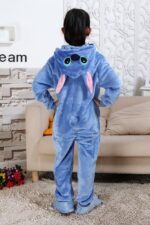 Auspicious beginning Stitch Kids Pajamas Animal Cosplay Costume Onesie Sleepsuit Homewear Kigurumi Pajamas - Image 3