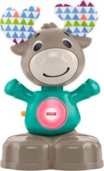 Fisher-Price Linkimals Musical Moose, Baby Toy, Product in Portuguese (Mattel GRB27)