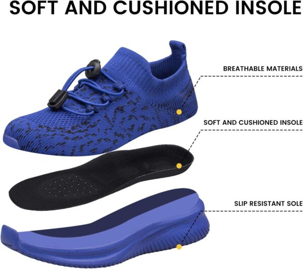 Toddler/Little Kid/Big Kid Boys Girls Trainers Kids Shoes Lightweight Breathable Athletic Running Tennis Fitness School Child Sock Trainers Shoes - Image 3