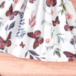 Similotey Baby Girl Dress Butterfly Print Sleeveless Dress and Coat 2Pcs Toddler Baby Girl Outfit Set - Image 6