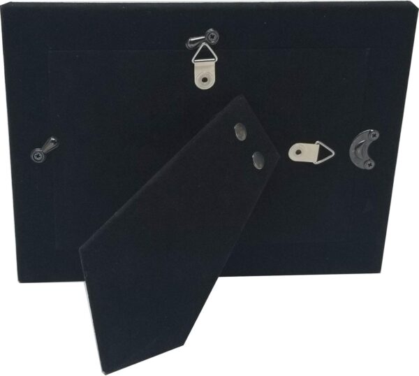 Great Aunt & Great Uncle I Love You To The Moon And Back - Anodized Aluminum Metal Hanging/Tabletop Personalized Group Family Photo Fits 4x6 Landscape Picture Custom Black Frame - Image 2