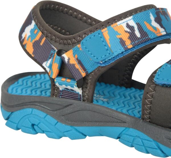 Mountain Warehouse Reef 3 Strap Kids Sandals - Neoprene Lined Boy & Girls Beach Shoes, Durable Sandals, Hook & Loop, Quick Dry Summer Footwear - for Beach Walking - Image 7