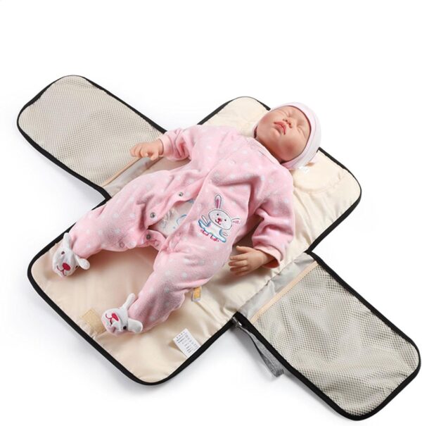 Foldable Diaper Changing Pad - Waterproof Folding Diaper Organizer Bag | Lightweight Changing Mat for Parks, Shopping Malls, Restaurants, Travel, Camping - Image 7