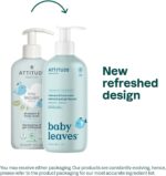 ATTITUDE 2in1 Hair Shampoo and Body Wash for Baby, Plant and Mineral-Based Gentle Formula, EWG Verified, Vegan Baby Products, Good Night, 473 mL - Image 2