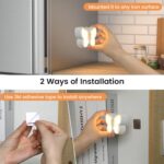 SIBI LIGHTING Motion Sensor Light, Rechargeable Butterfly Night Light with Auto/ON/Off and Removable Magnet, Stick on Lights for Kids, Bedroom, Stair, Hallway - Image 5