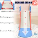 HENGMEI Kids Slide, Toddler Climber and Swing Set 4 in 1, Toddler Slide with Basketball Hoop Garden Slide Toy Outdoor and Indoor for Children Age 1-3, Blue 175x140x120cm, Type B - Image 6