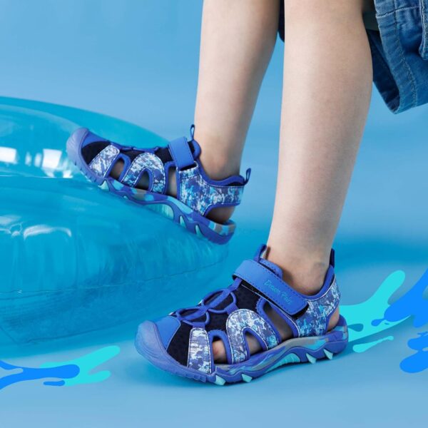 DREAM PAIRS Boys Girls Sandals Closed-Toe Athletic Sport Sandals Summer Outdoor Toddler/Little Kid/Big Kid - Image 5