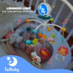 WYSWYG Cot Mobile for Babies Musical with Lights, Baby Mobile for Cot with 360°Rotating Rattles and Music Box, Musical Mobile for Baby Cot Gift for 0 3 6 12 Months,Blue - Image 5
