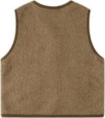 Hovershoes Todder Baby Boys Girls Fleece Vest Outerwear Sleeveless Fall Winter Warm Fleeced Gilet Kids Fleece Jacket Zipper with Pockets Outwear Plush Waistcoat - Image 2