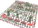 Milit-ary Set with Toy Soldiers, 290 Pieces Milit-ary Model Kits Figures, Milit-ary Soldier Playset, Army Men Action Figures with Battlefield Accessories, War Games Figures Adults Kids Pretend Toys - Image 7
