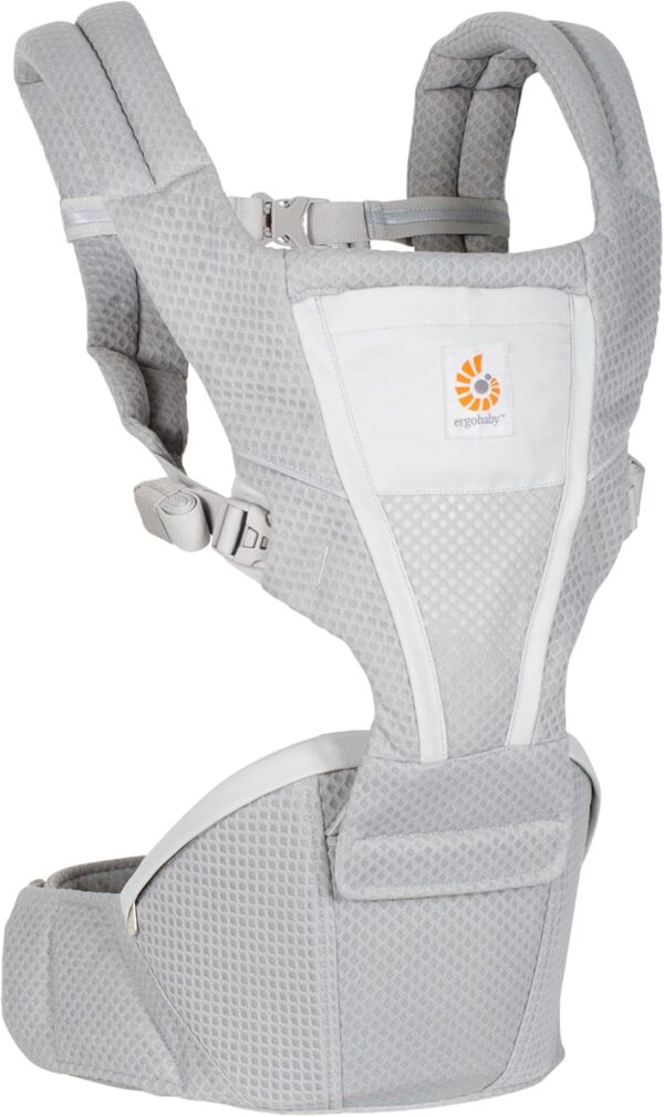 Ergobaby Alta Hip Seat Baby Carrier with Baby Seat for Babies and Toddlers from 4 Months (5.5 kg - 20.4 kg), Carrier with SoftFlex Mesh, Pearl Grey - Image 13