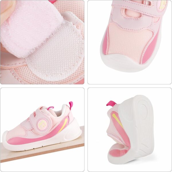 MK MATT KEELY Baby Boys Girls First Walking Shoes Toddlers Breathable Mesh Pre Walker Trainers with Anti-Slip Rubber Sole - Image 3