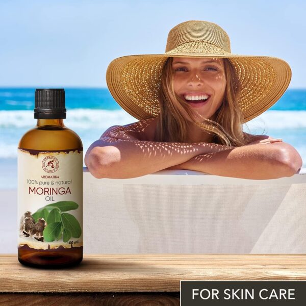 Moringa Seed Oil 100 ml - Moringa Oleifera - Carrier Oil for Essential Oils - Cold Pressed Oil for Skin - Nails - Lips - Hair Care - Body & Face Oil - Bath Oil - Skincare Carrier Oil - Image 6