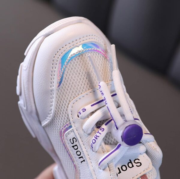 Roller Skate Shoes Girls Infant Boys Shoes Baby Soft Mesh Kids Baby Shoes Girls 𝐨xford Shoes (Purple, 7 Toddler) - Image 5