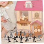 HONMEET 60pcs Medieval Soldiers Action Figures Set Knight Miniatures and Archaic Warriors Playset for Ideal for Imaginative Play and War Scene - Image 8