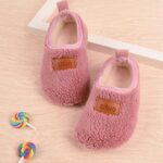 Sangyn Kids Fleece Slippers Toddler Boys Girls Winter Warm Fluffy Shoes Anti-Slip Cozy Slippers For Indoor Outdoor Wear - Image 3