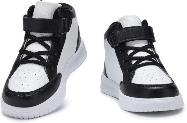 RTOUNT Kids Trainers Boys High Top School Tennis Sneakers for Girls Running Adjustable Strap Shoes - Image 5