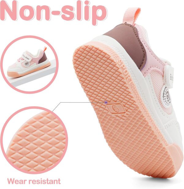 MASOCIO Baby Boys Girls First Walking Shoes Infant Toddler Trainers Non-Slip Shoes - Image 5