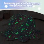 COMAX Unicorn Bean Bag Chairs for Kids 8-12, Large Kid Beanbag Chair with Filler, Big Toddler Lazy Floor Stuffed Couch Sofa for Girls Boys, Glowing Rainbow - Image 5