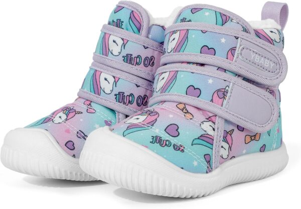 MASOCIO Baby Boys Girls Winter Warm Boots Toddler Kids Booties Anti-Slip Rubber First Walking Shoes - Image 2