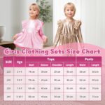 Gogokids Girl 2 Piece Outfits Children Long Sleeve Tops + Pants Set Clothes - Image 7