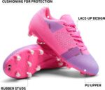 DREAM PAIRS Boys Girls Soccer Cleats Youth Firm Groud Athletic Outdoor Trainning Football Shoes for Little/Big Kid - Image 4