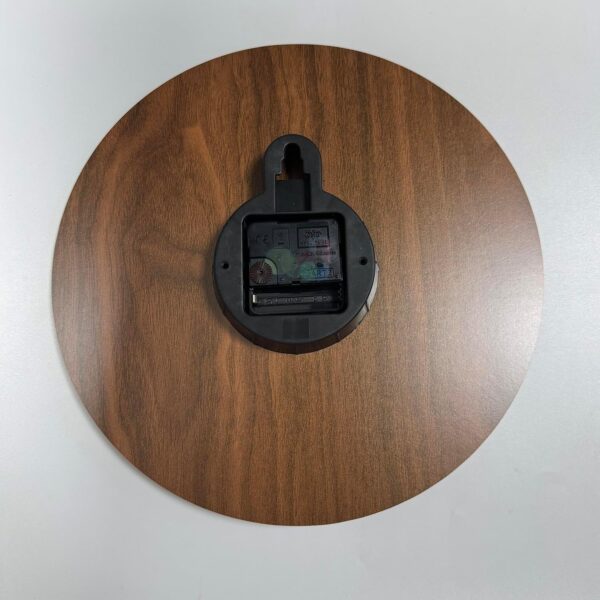 Plumeet Night Light Wall Clock, 12 Inch Wooden Glow in the Dark Clock for Bedroom, Silent Lighted up Wall Clock Luminous Numerals and Hands, Battery Operated for Living Room/Kitchen, Brown - Image 11