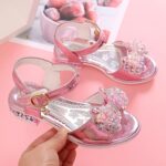 HSD Children Shoes Fashion Thick Soles With Diamond Butterfly Sandals Summer Open Toe Student Dance Princess Shoes Sandals Girl Size 5 - Image 3