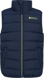 Mountain Warehouse Rocko Kids Padded Gilet - Water Resistant Rain Coat with Microfibre Padding & Front Pockets, Boys & Girls - For Autumn, Winter & Outdoors