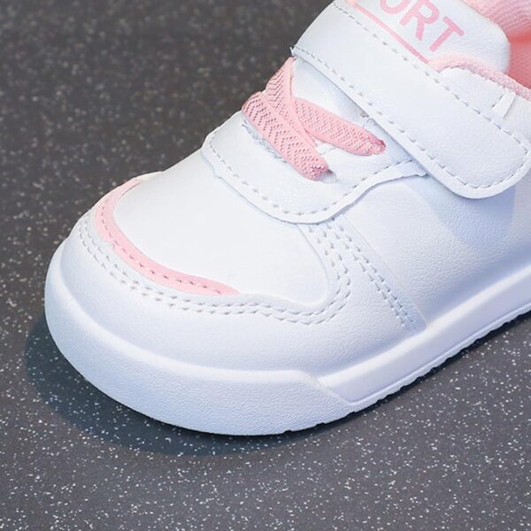 Infant Non Slip Sneakers Baby Boy Girl Toddler Breathable Lightweight Non-Slip Soft Sole First Walking Shoes White Athletic Shoes for Toddlers Kids Outdoor Shoes Toddler - Image 3