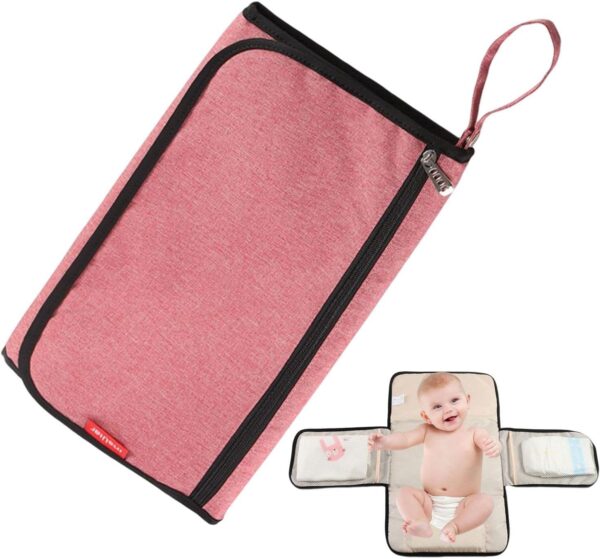 Shurzzesj Diaper Changer Travel Bag - Waterproof Diaper Storage Bag,Compact Changing Pads for Parks, Shopping Malls, Restaurants, Travel, Camping - Image 7