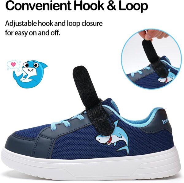 Boys Girls Trainers Kids Walking Shoes Athletic Sneakers School Shoes Hook and Loop Running Shoes for Little Kid Big Kid - Image 3