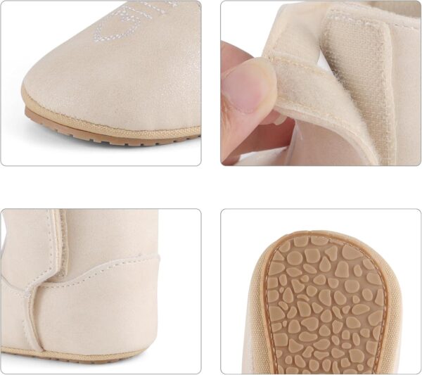 LACOFIA Baby Girls Winter Boots Infant Anti-Slip First Walking Shoes Prewalker Booties - Image 5