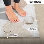 Livabliss Fish Washable Kids Rug - Childrens Rugs for Bedroom 160x213 cm, Machine Washable Animal Rug for Girls and Boys Bedroom, Playroom and Nursery Rugs - Girl, Boy, Baby, Kids Carpet, Cream - Image 4