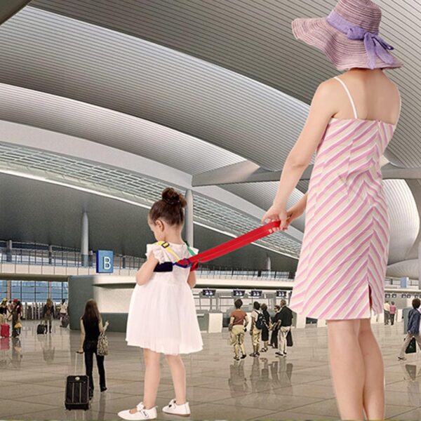 HREDZEO Walking Harness Toddlers,Toddlers Reins Safety Leash Rope Baby Reins with Green Yellow Color Band 2 in 1 Baby Safety Reins Anti-Lost for Children - Image 6