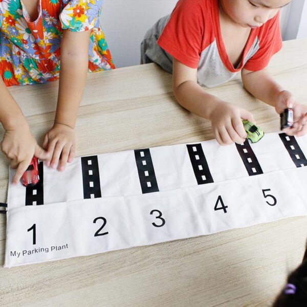 Generic Toy Car Storage Bag Collapsible Toy Cars Storage Organiser Portable Game Rug for Boys Children Toys Cars - Image 2