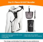 Piggyback Rider Child Toddler Barrier Backpack - Scout Model - Perfect for Hiking, Camping, Fitness, and Travel - Black Bundle - Image 5