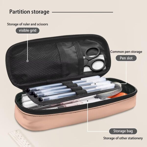 Howilath Pig Pencil Case for Kids Big Capacity Pencil Pen Case Office College School Storage Bag Pencil Pouch Holder Box Organizer for Girls - Image 5