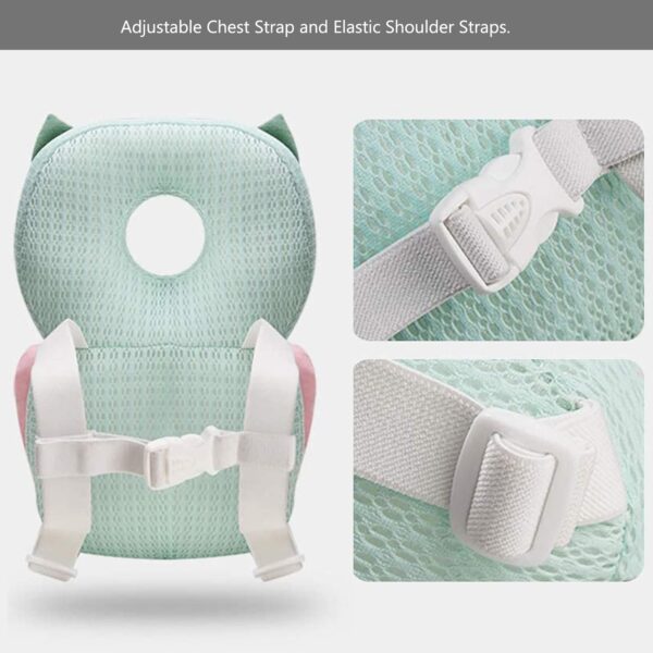 Bebamour Baby Walkers Protective Baby Sit Me Up Toddler Adjustable Baby Head Protection Safety Pad Backpack Wear for Crawling - Image 8