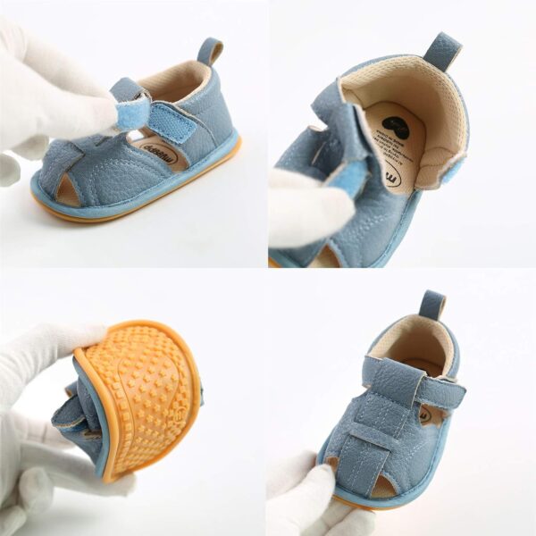 RVROVIC Baby Boys Girls Sandals Soft Sole Summer Infant Crib Shoes Lightwight Toddler Prewalker Outdoor Walking Shoes - Image 3